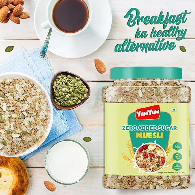 Yum Yum Zero Added Sugar Muesli Jar  Grab2Buy Yum Yum Grab2Buy