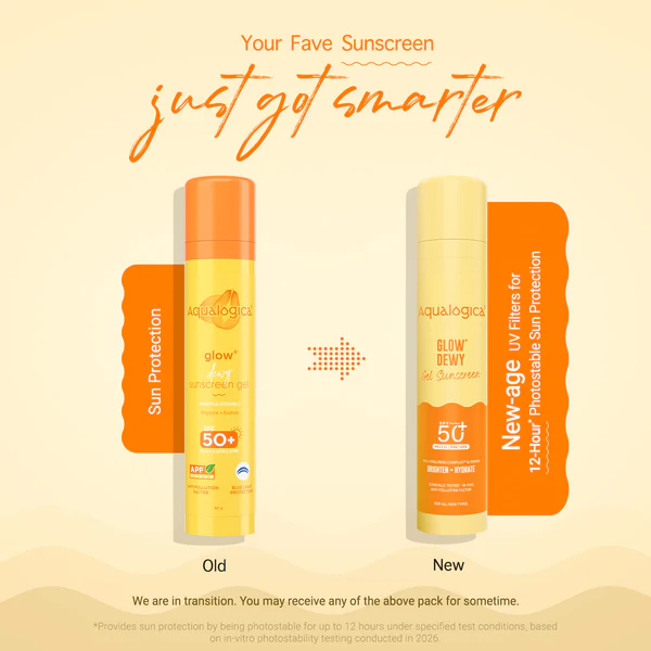 Aqualogica Glow + Dewy Sunscreen With Papaya & Vitamin C SPF 50+ PA++  Grab2Buy Aqualogica Grab2Buy