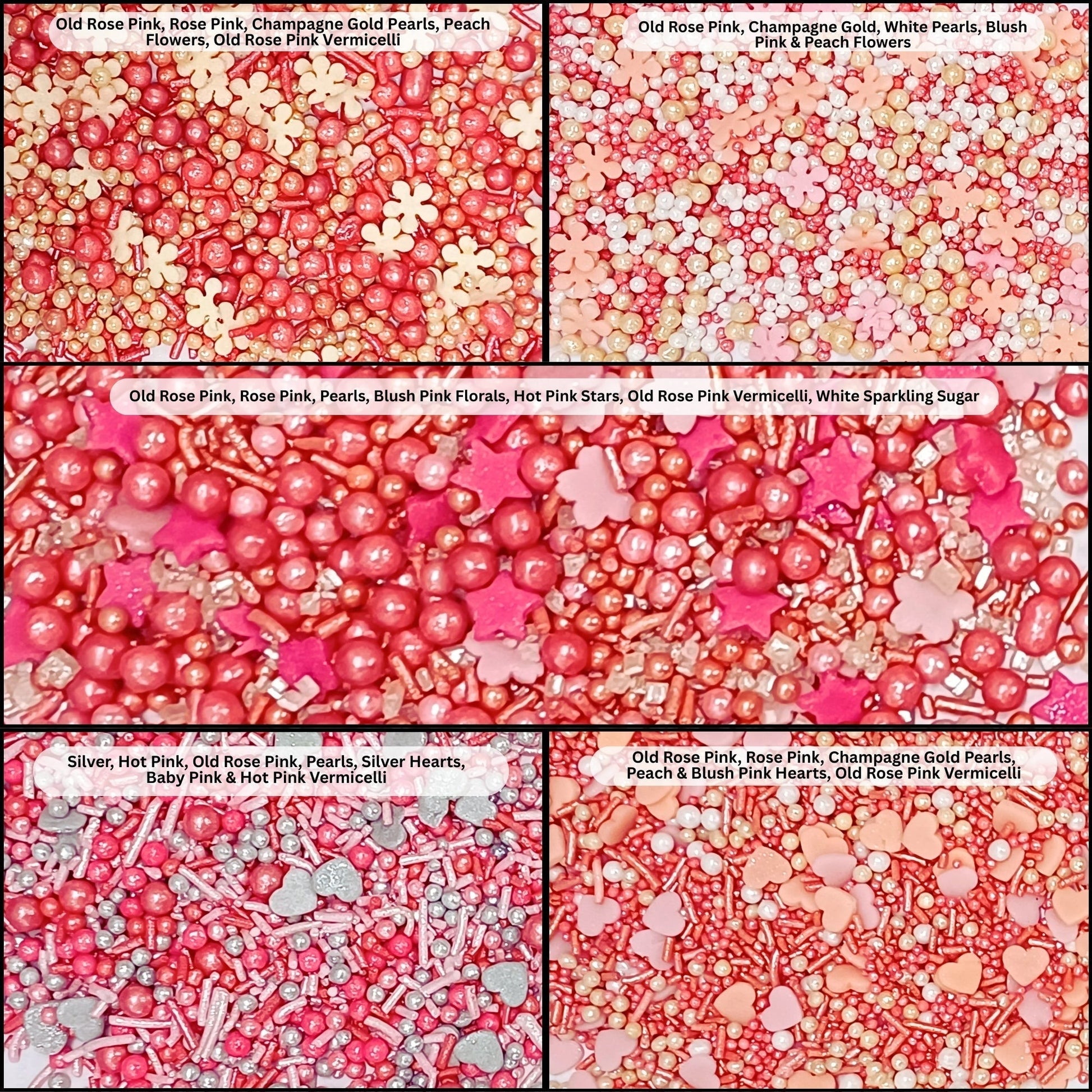 Confect Valentine Sprinkles | 15 Edible Decoration for Baking & Dessert  Grab2Buy Confect Grab2Buy