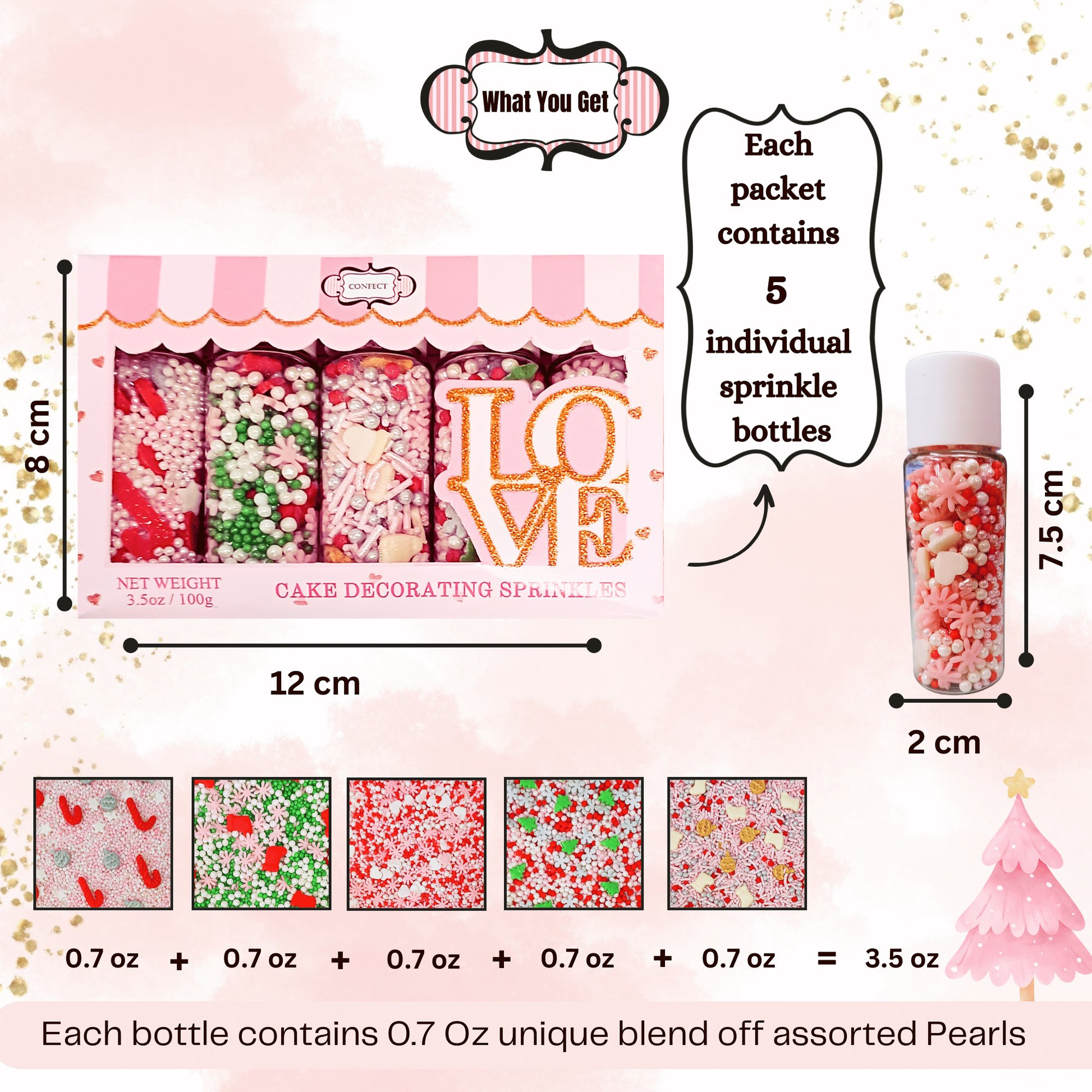Confect Christmas Sprinkles CH Multipack 23