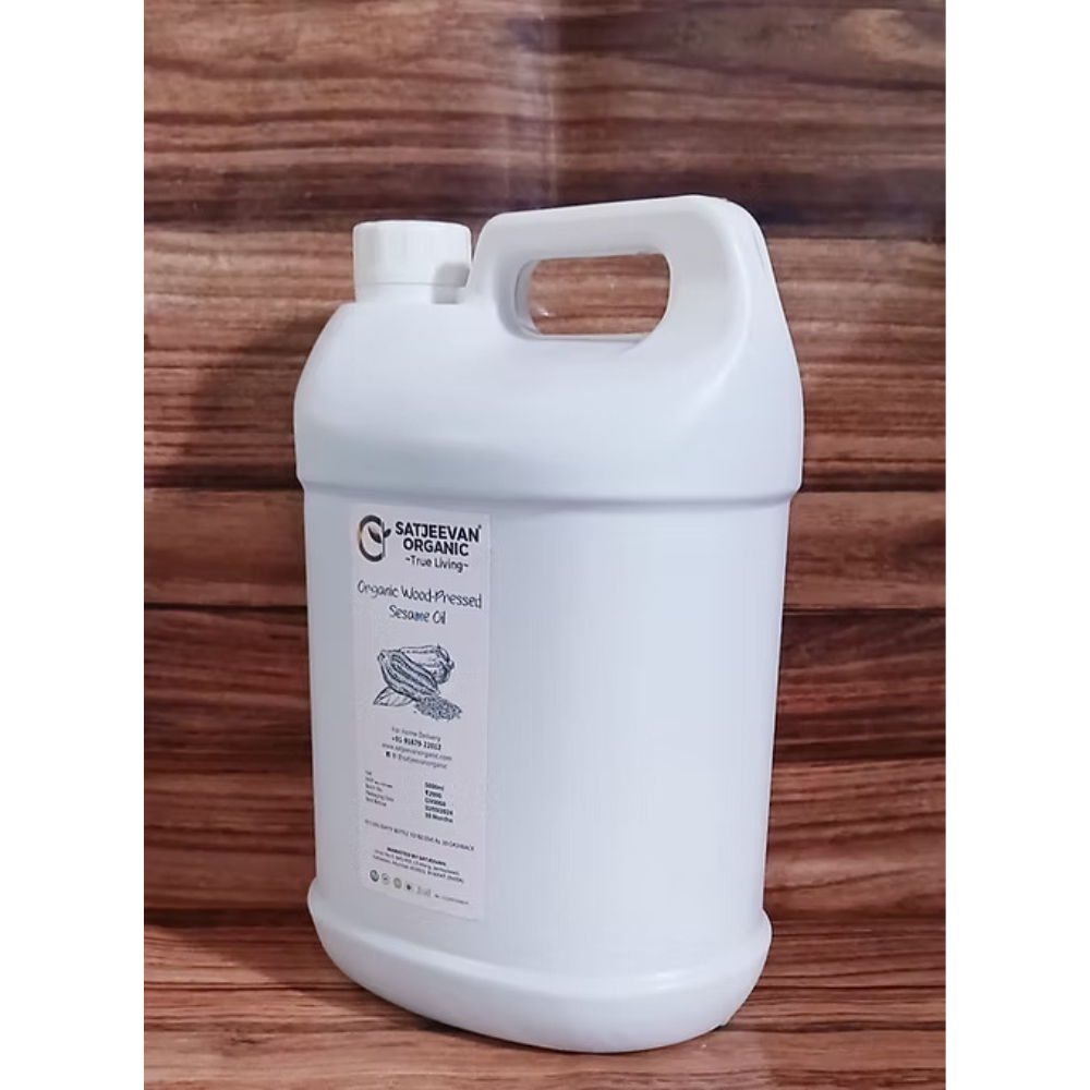 Satjeevan Organic Wood-Pressed Sesame Oil 