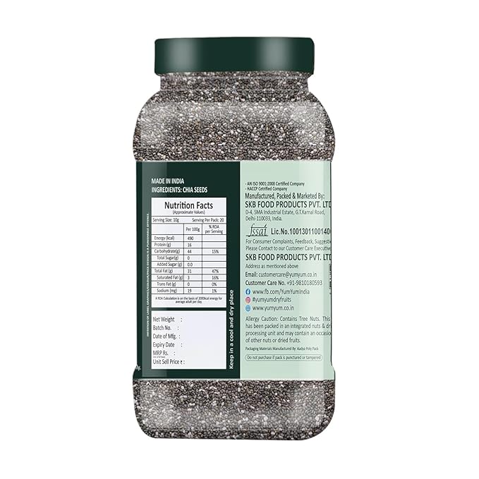Yum Yum Raw Chia Seeds Jar  Grab2Buy Yum Yum Grab2Buy