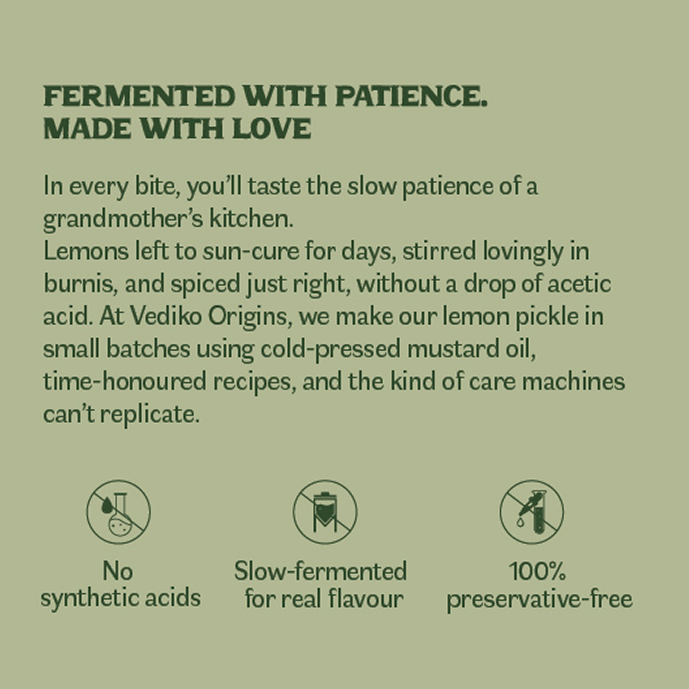 Vediko Origins Lemon Pickle  Grab2Buy Vediko Origins Grab2Buy