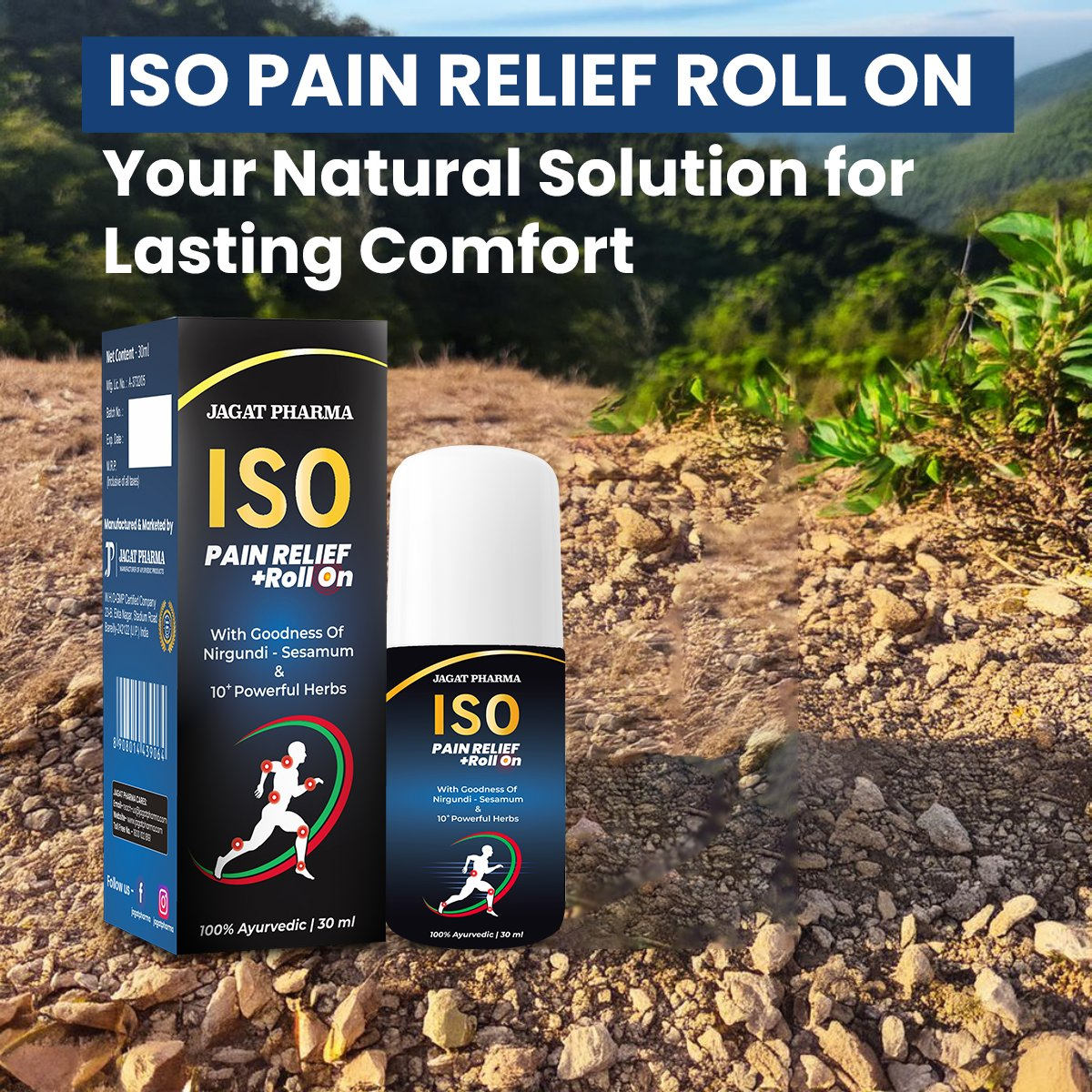 Jagat Pharma Osteo Balance + Roll-On: Strong Bones & Quick Relief Combo 