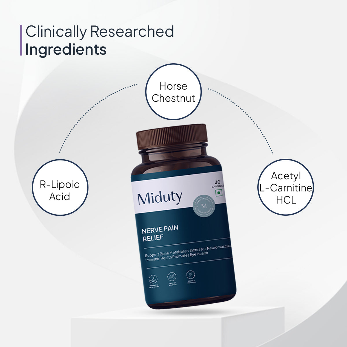 Miduty by Palak Notes Nerve Pain Relief Capsules 