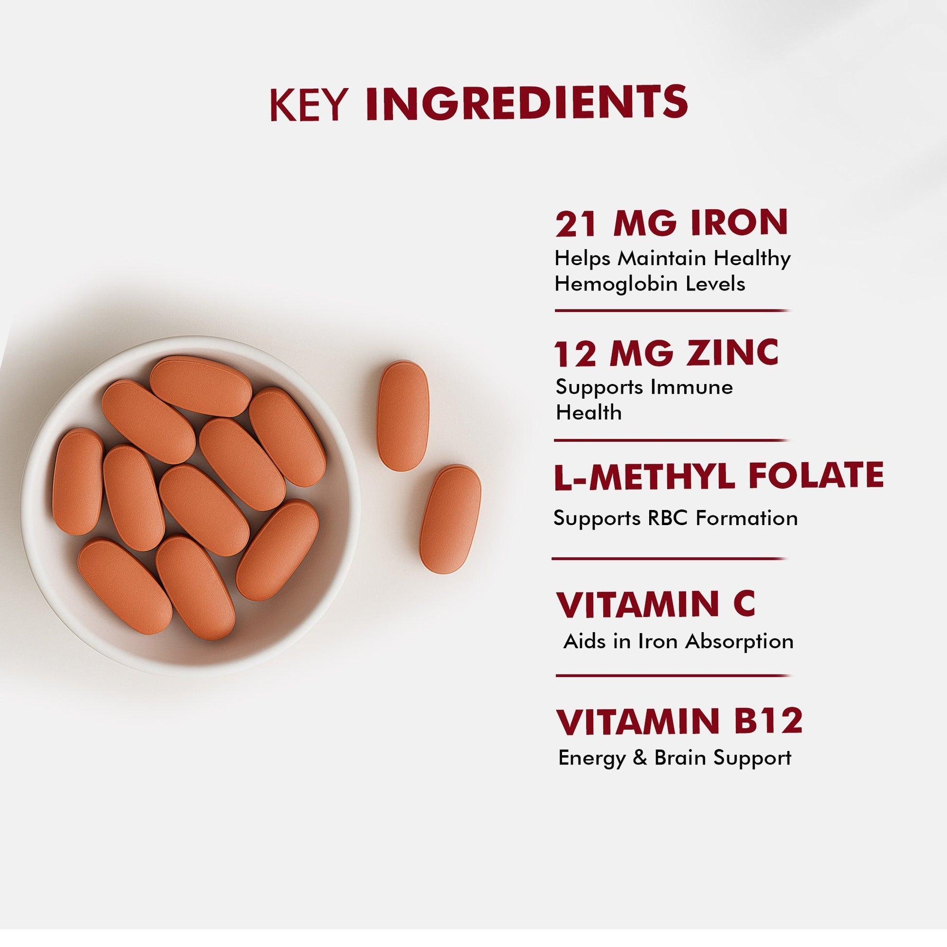 Dr Morpen Iron & Zinc Tablets 