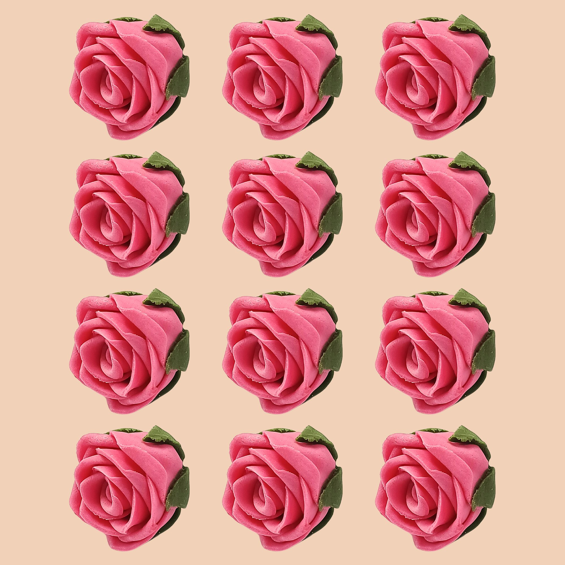 Confect Flamingo Rose Pink | Edible Sugar Roses Topper