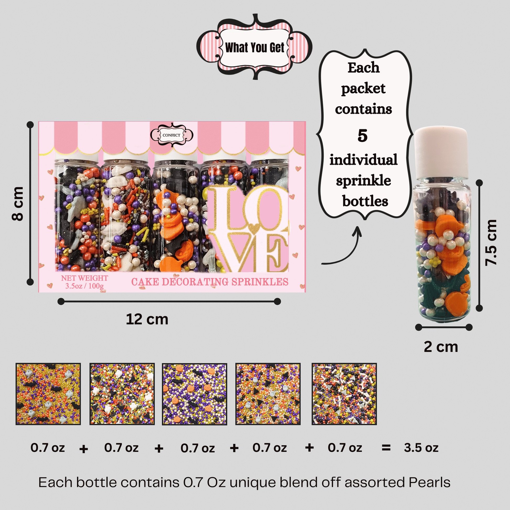 Confect Halloween sprinkles Multipack 2 (New)