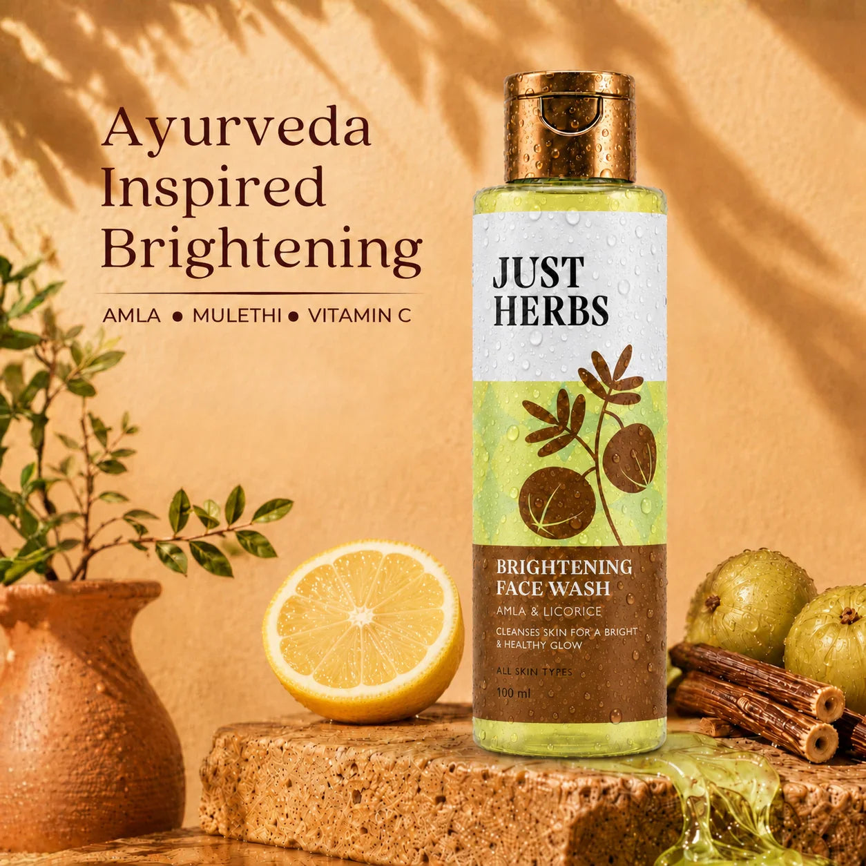 Brightening Face Wash - Vitamin C Amla & Liquorice Root 