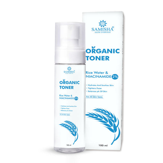 Samisha 2% Niacinamide & Rice Water Organic Face Toner