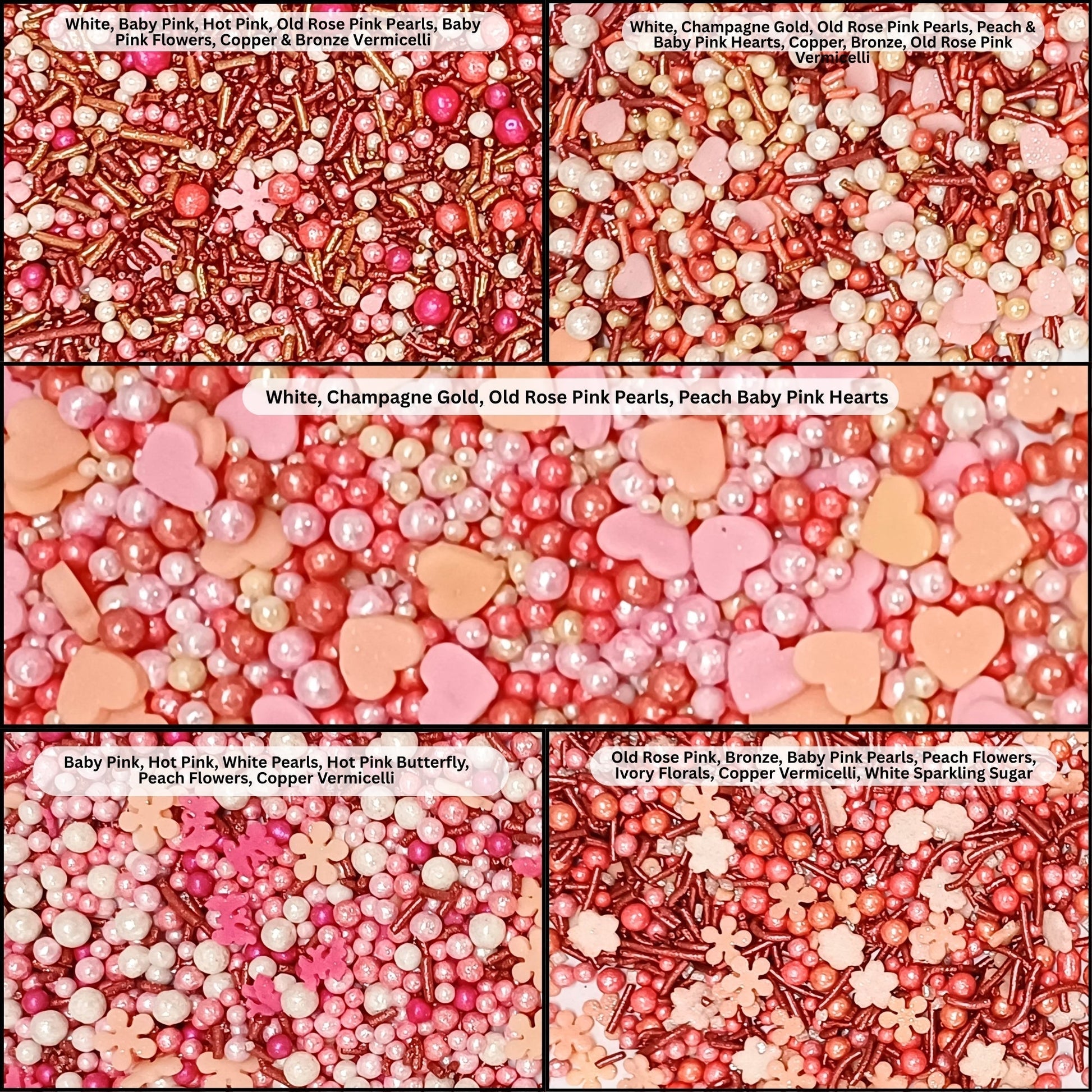 Confect Valentine Sprinkles | 10 Edible Decoration for Baking & Dessert  Grab2Buy Confect Grab2Buy