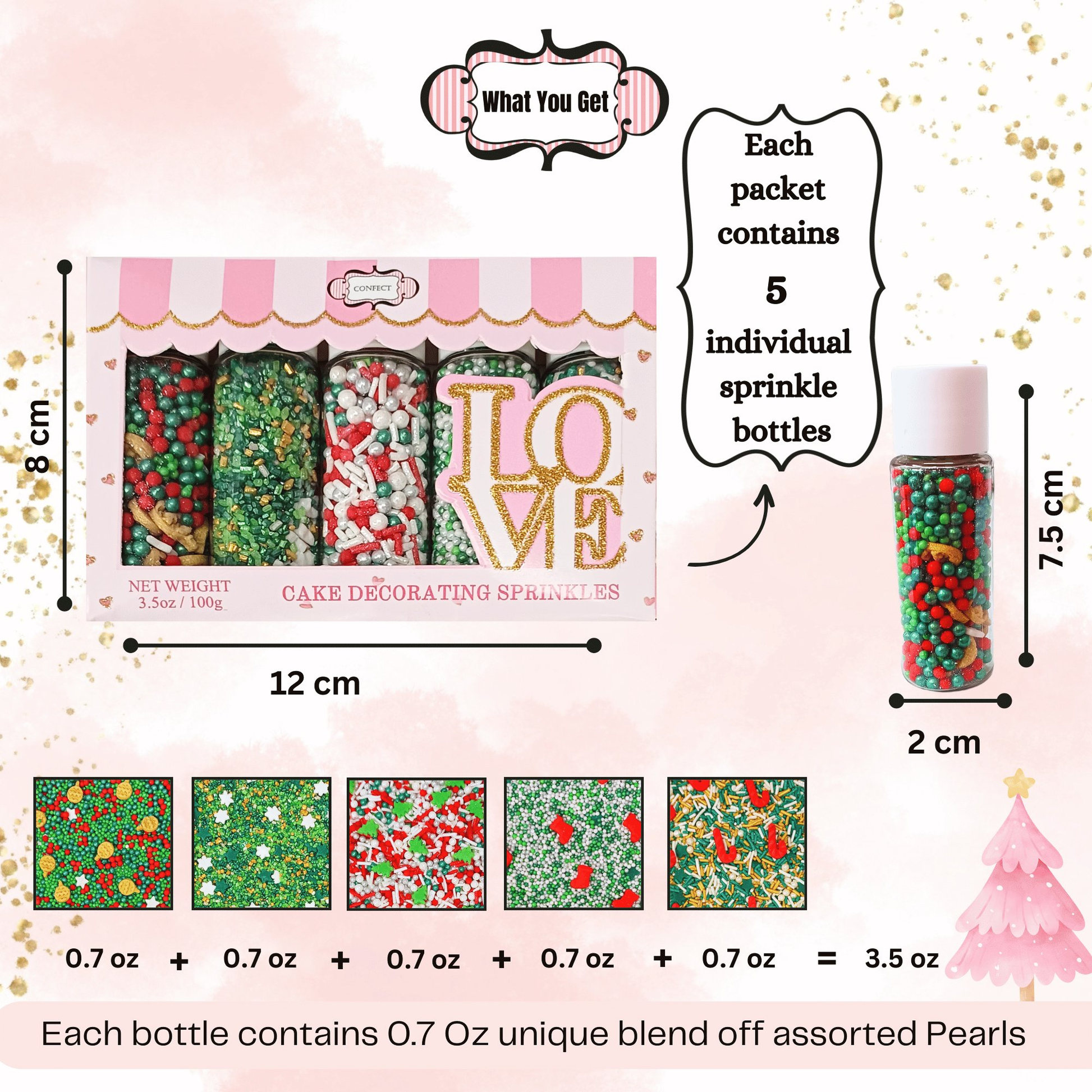 Confect Christmas Sprinkles CH Multipack 26