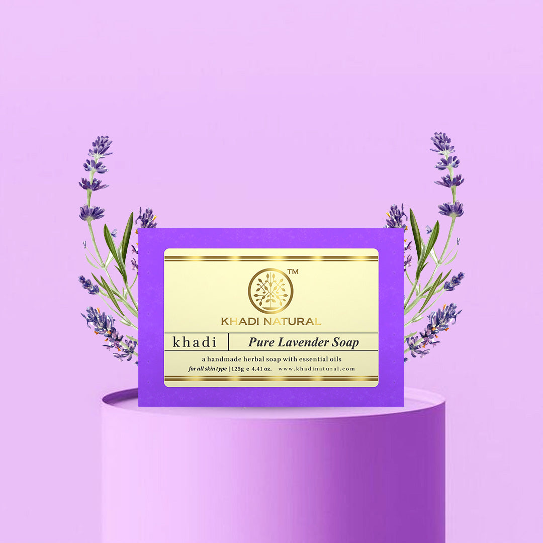 Khadi Natural Pure Lavender Soap - 125gm 