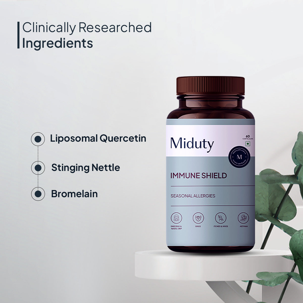 Miduty by Palak Notes Immune Shield Seasonal Allergies Capsules - Grab2buy