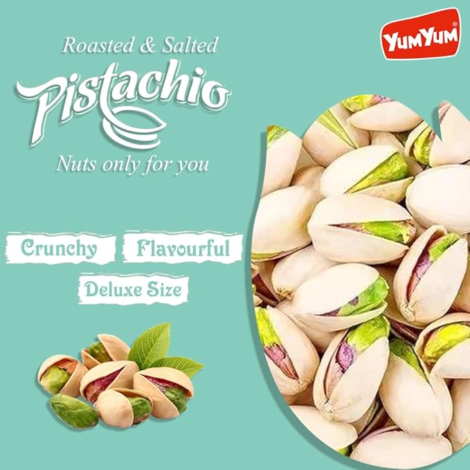 Yum Yum Roasted & Salted Pistachios Pouch  Grab2Buy Yum Yum Grab2Buy
