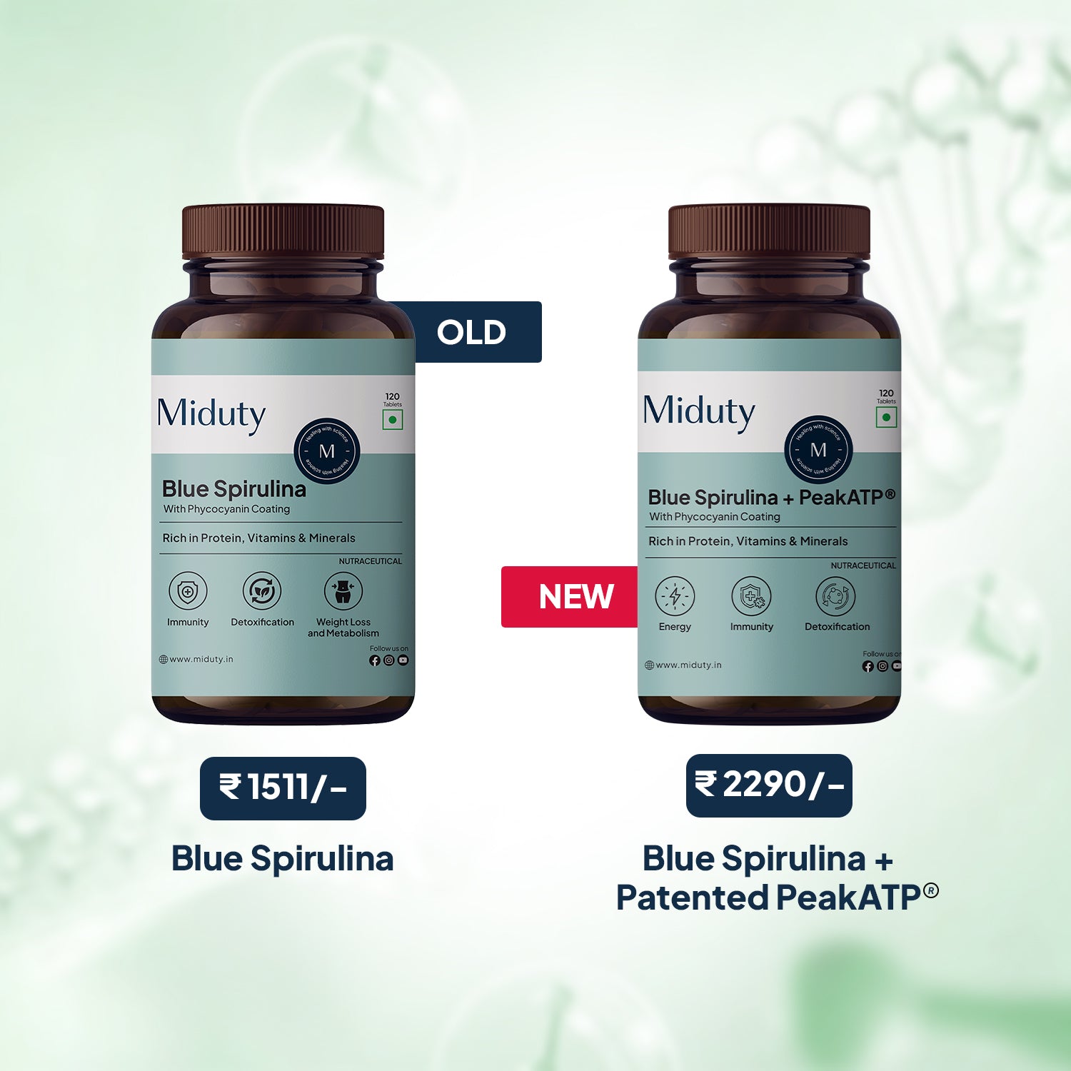 Miduty by Palak Notes Blue Spirulina Tablets 