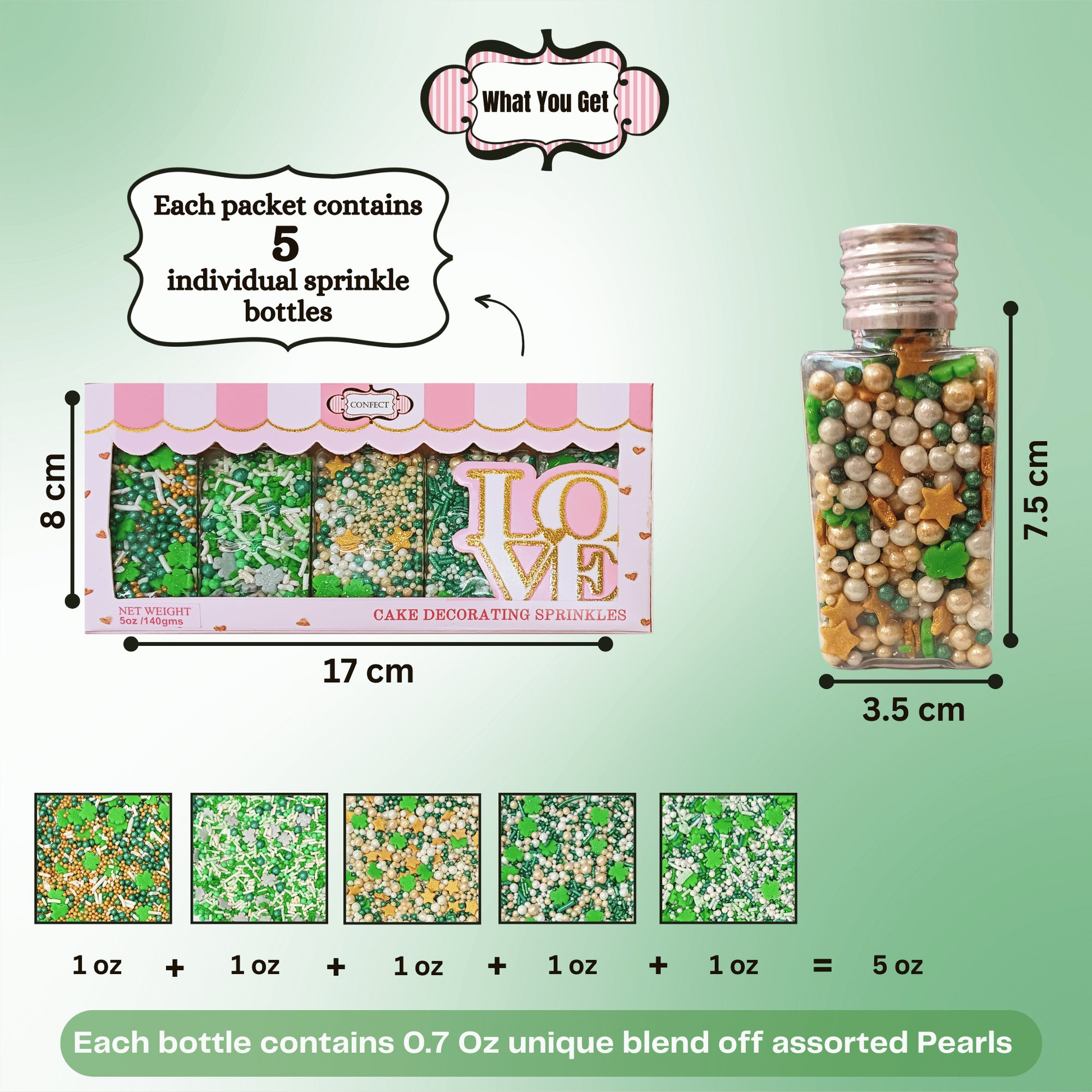 Confect St. Patrick's Sprinkles Multipack 10