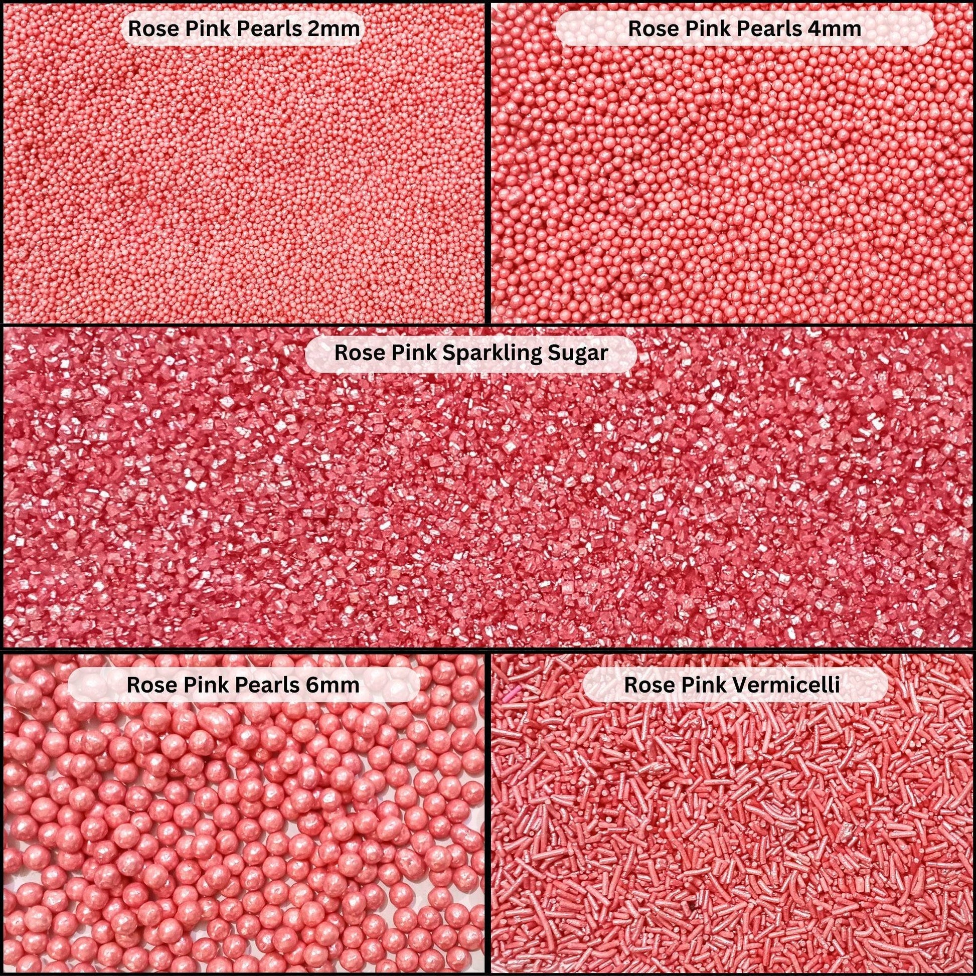 Confect Sprinkles for Cakes & Cupcakes Decoration | USP-5(Rose Pink)
