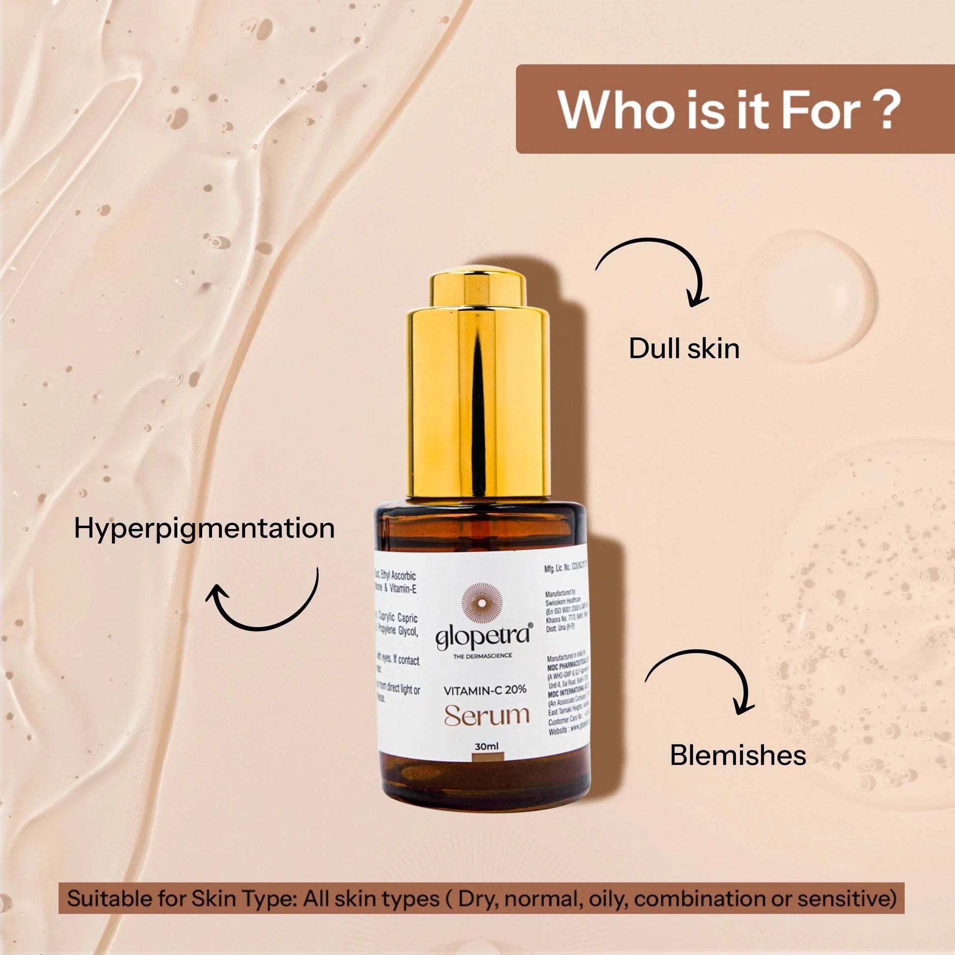 Glopetra Vitamin C Serum For Dull Skin  Grab2Buy Glopetra Grab2Buy