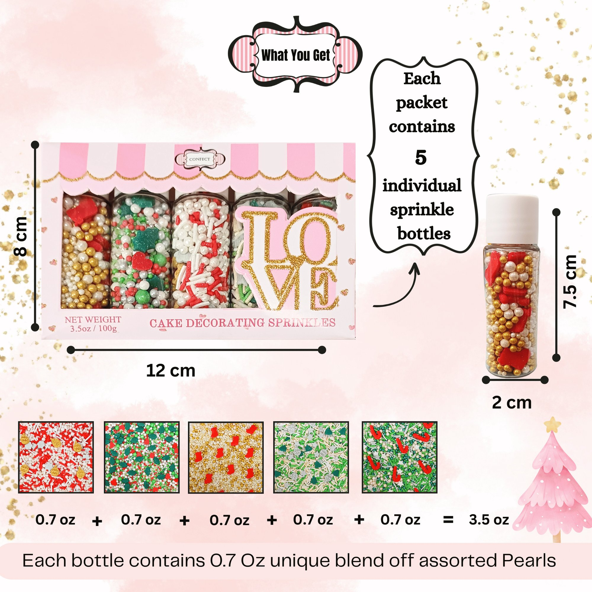 Confect Christmas Sprinkles CH Multipack 24