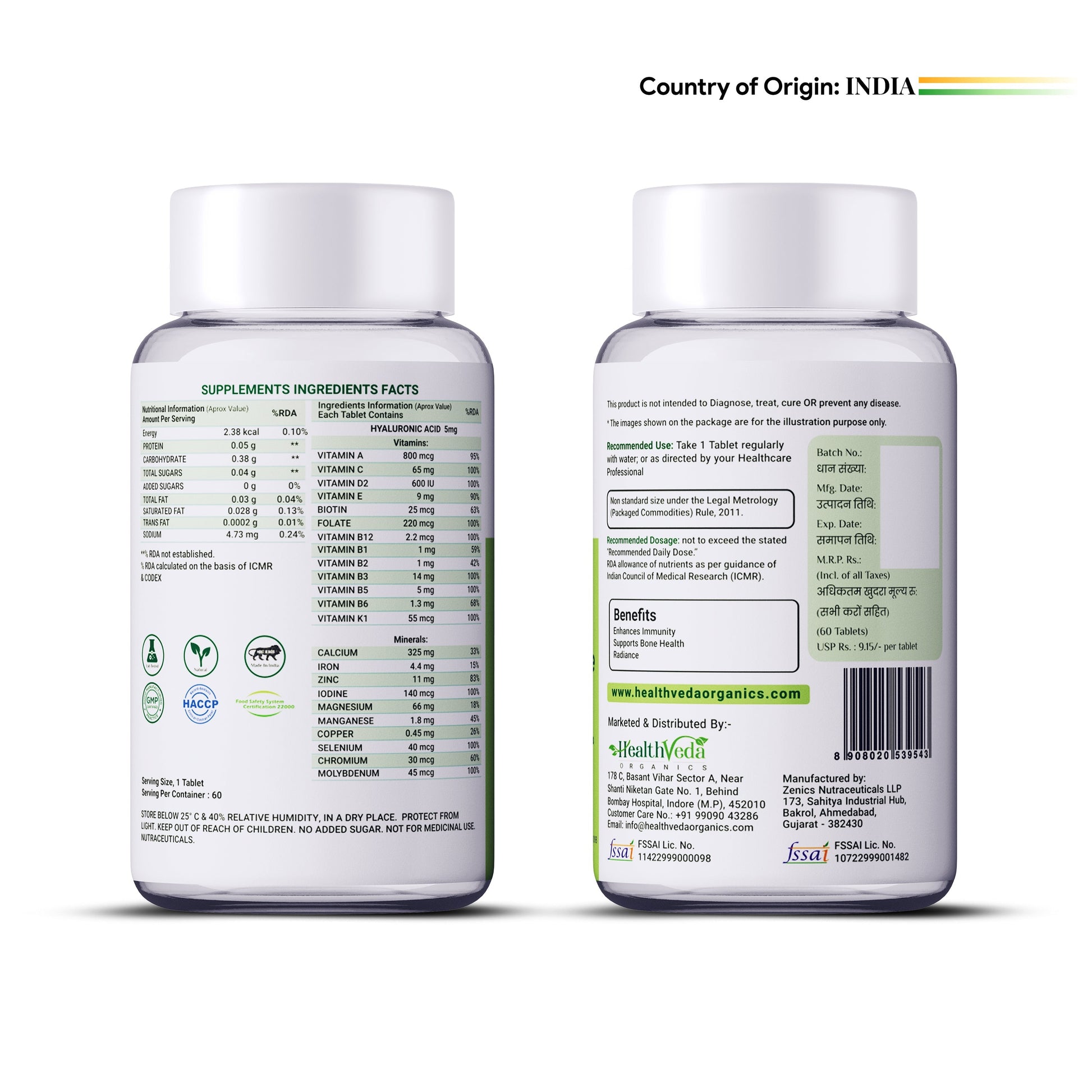 Health Veda Organics Multivitamin for Women Tablets For Women 