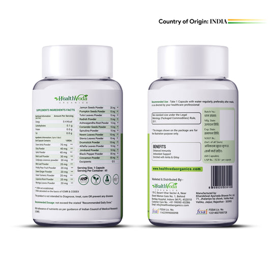 Health Veda Organics Natural Immunity Booster Capsules Health Veda Organics