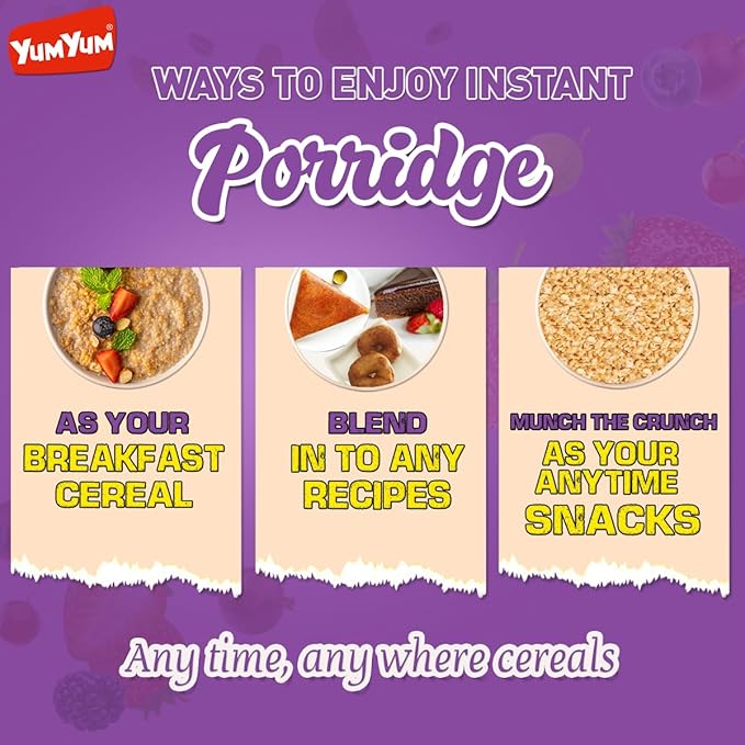 Yum Yum Instant Zero Added Sugar Porridge Pouch  Grab2Buy Yum Yum Grab2Buy