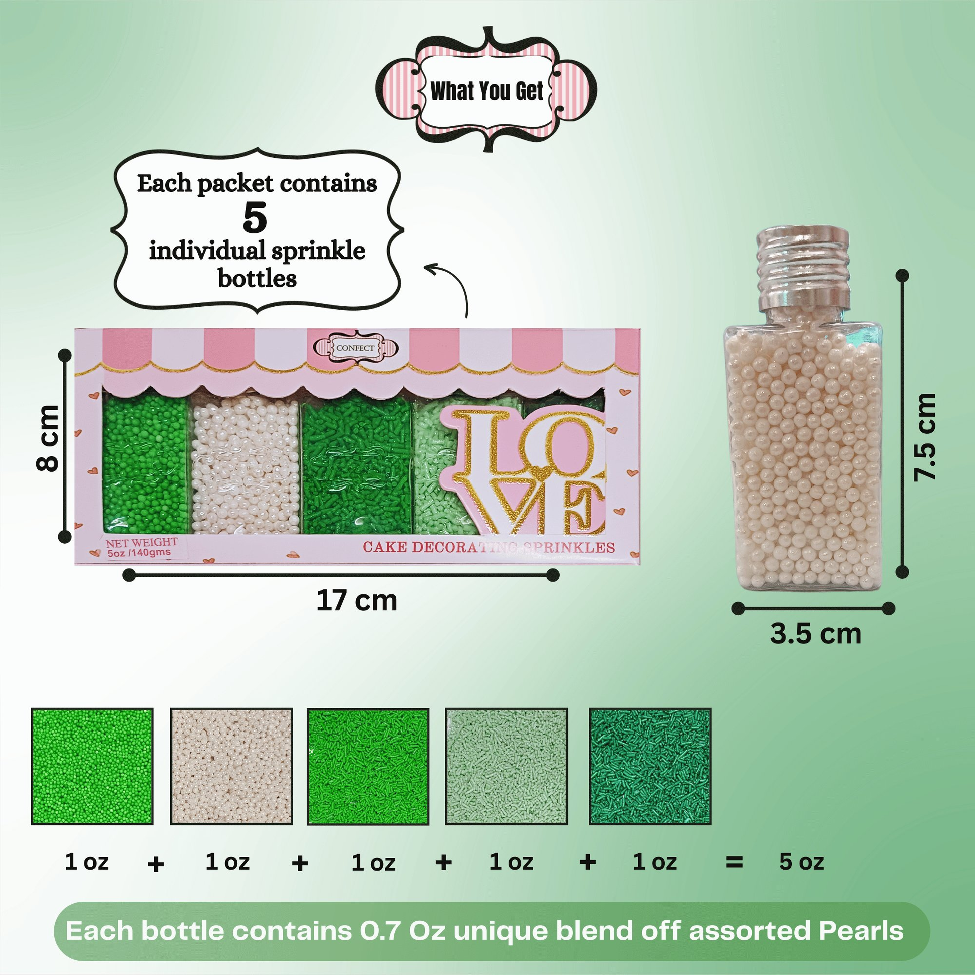Confect St. Patrick's Sprinkles Multipack 2