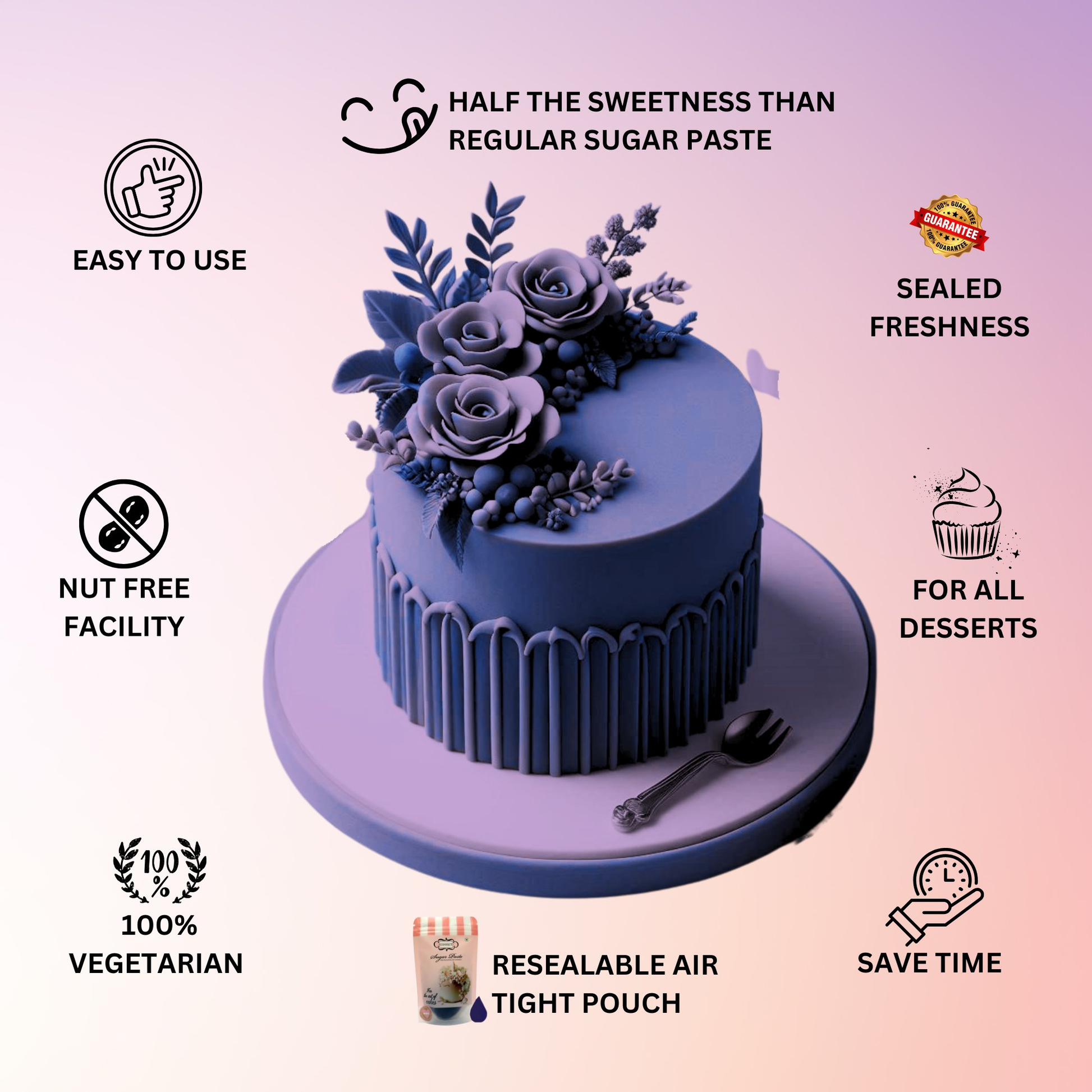 Confect Purple Fondant | Edible Sugarpaste