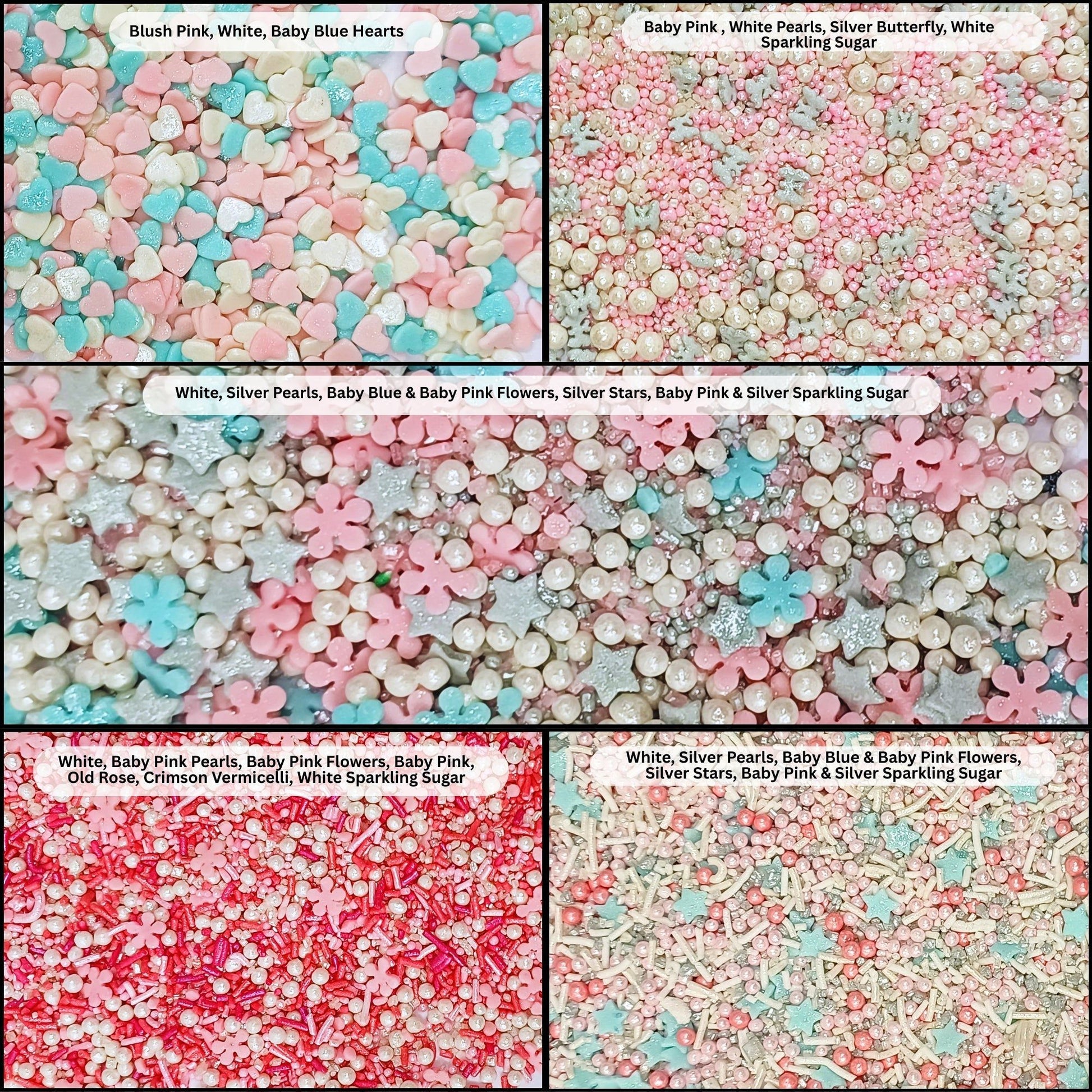 Confect Valentine Sprinkles | 17 Edible Decoration for Baking & Dessert  Grab2Buy Confect Grab2Buy