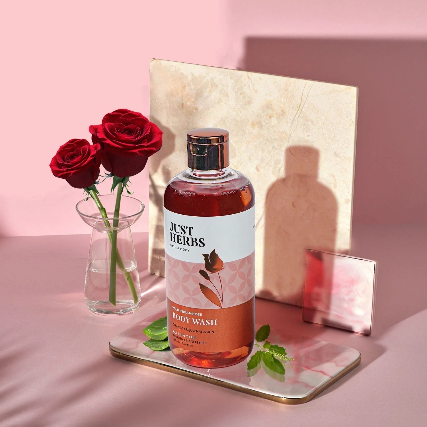 Shatpatri Wild Indian Rose - Gentle Body Wash 300ml 