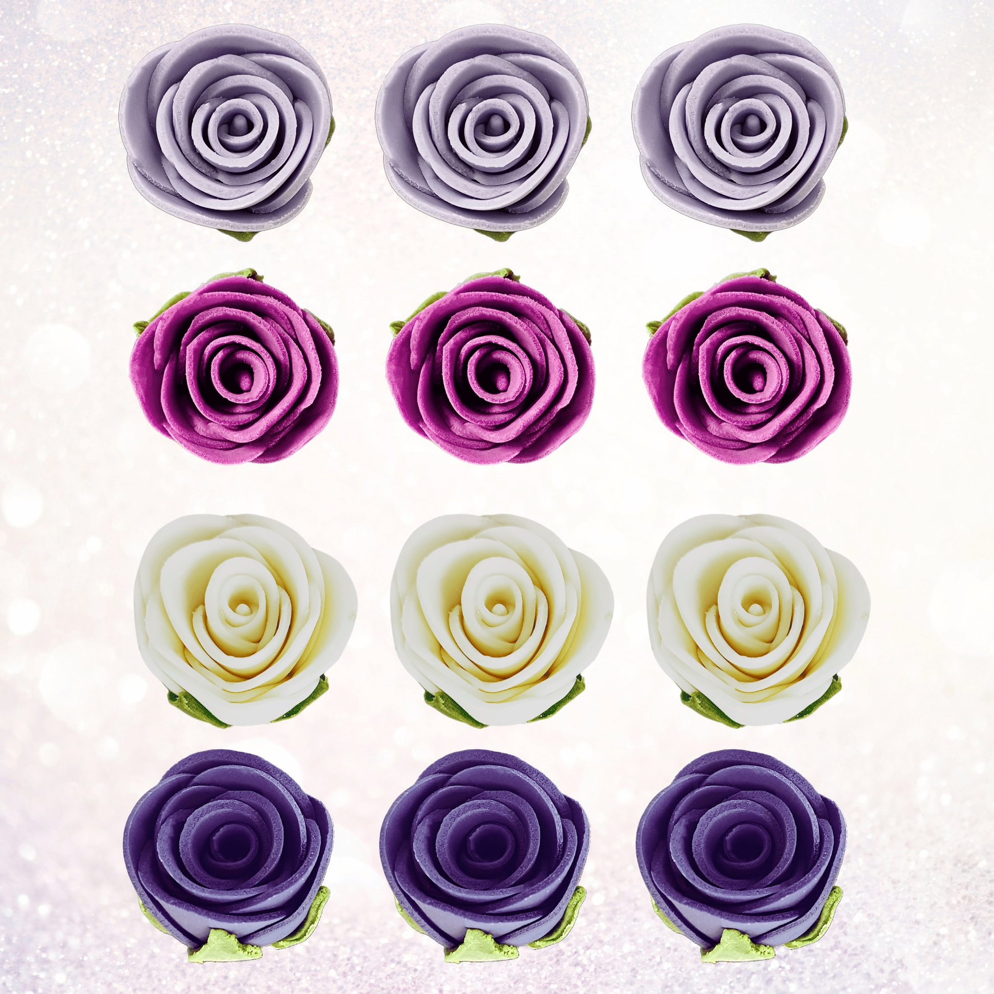 Confect Ombre- 6 | Edible Sugar Roses Topper