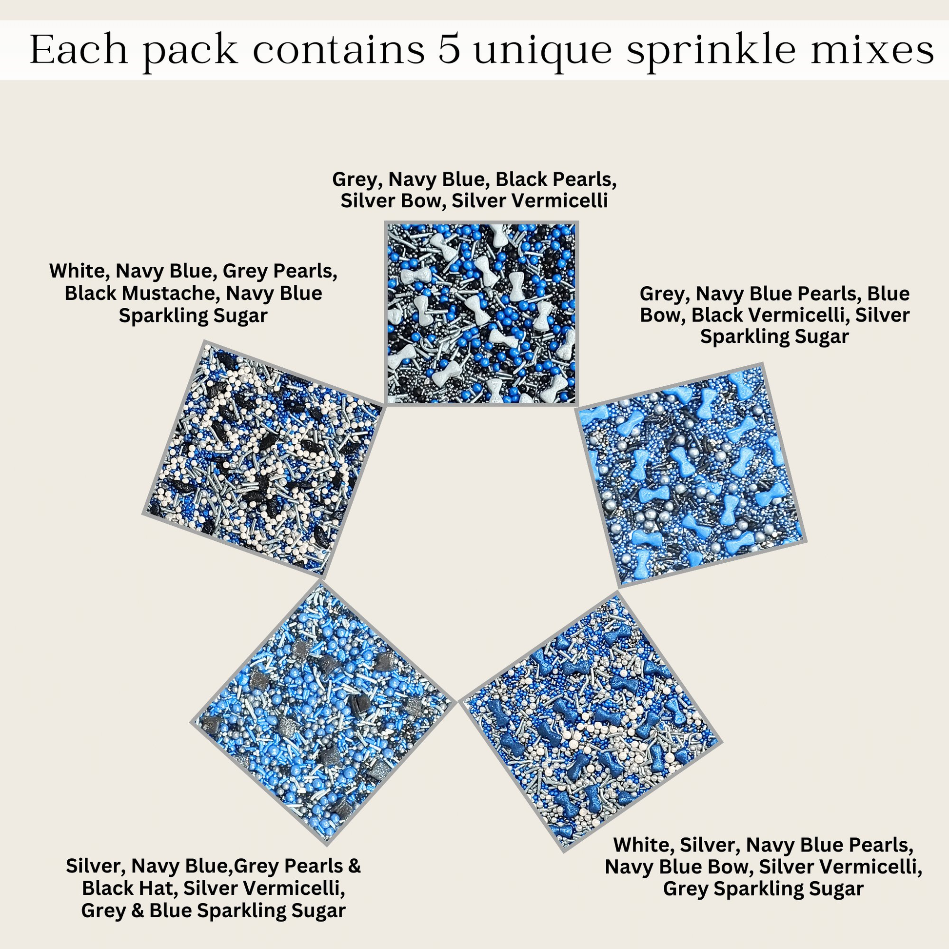 Confect Black, Blue & White | (04) Father's Day Sprinkles