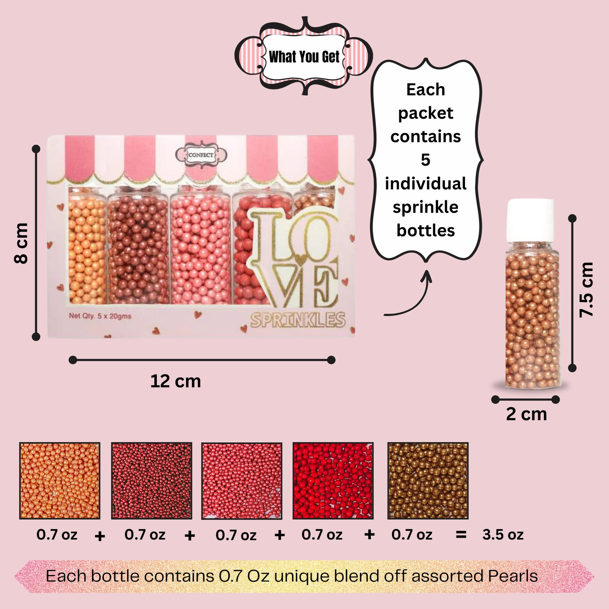 Confect Carnival Disco Balls Assorted Sprinkles (DB-09)