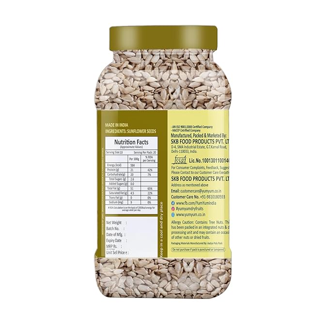 Yum Yum Roasted & Salted Sunflower Seeds Jar  Grab2Buy Yum Yum Grab2Buy
