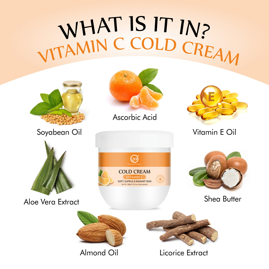 Nuerma Science Vitamin C Cold Cream for Nourishing & Glowing Skin  Grab2Buy Nuerma Science Grab2Buy