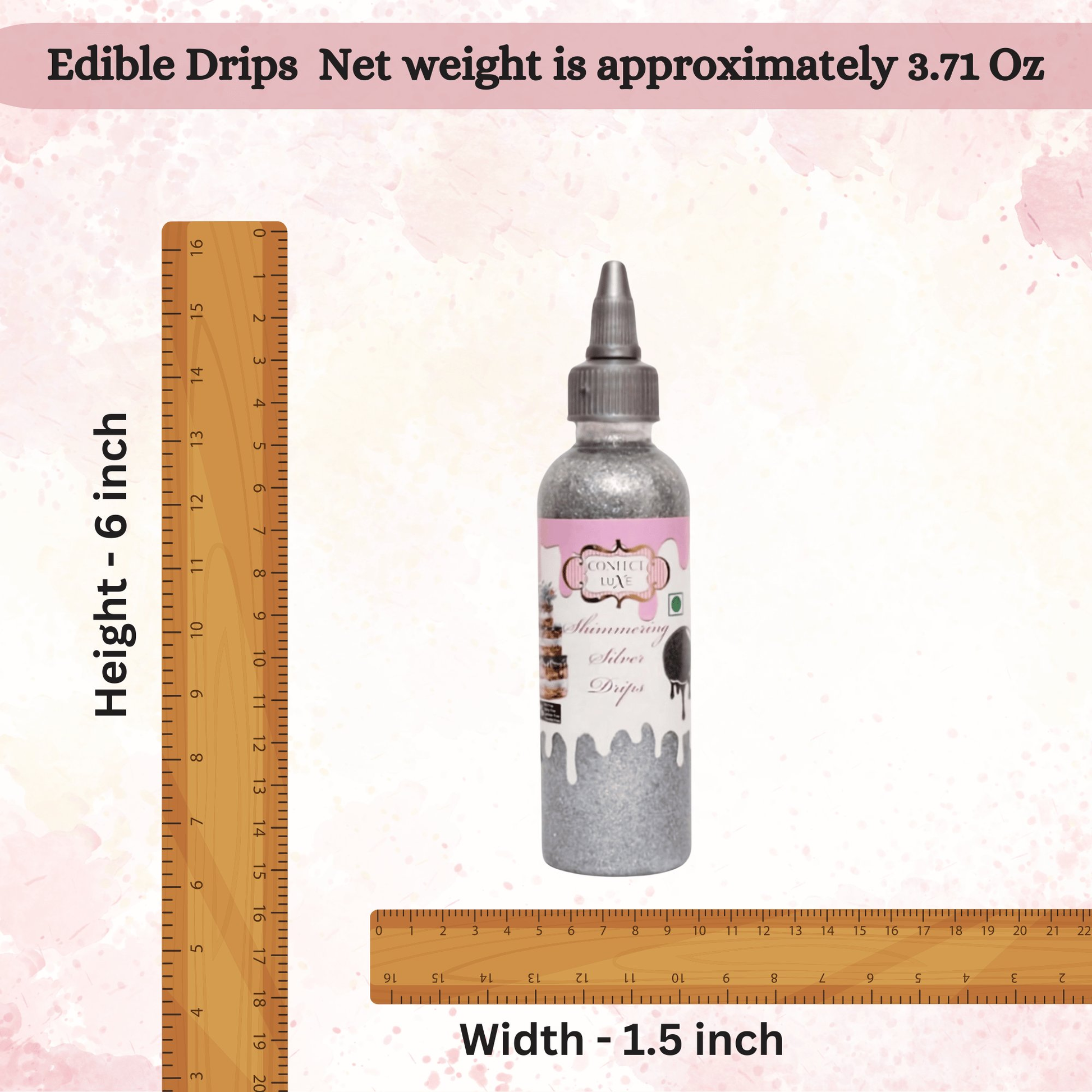 Confect Shimmering Silver | Edible Drips