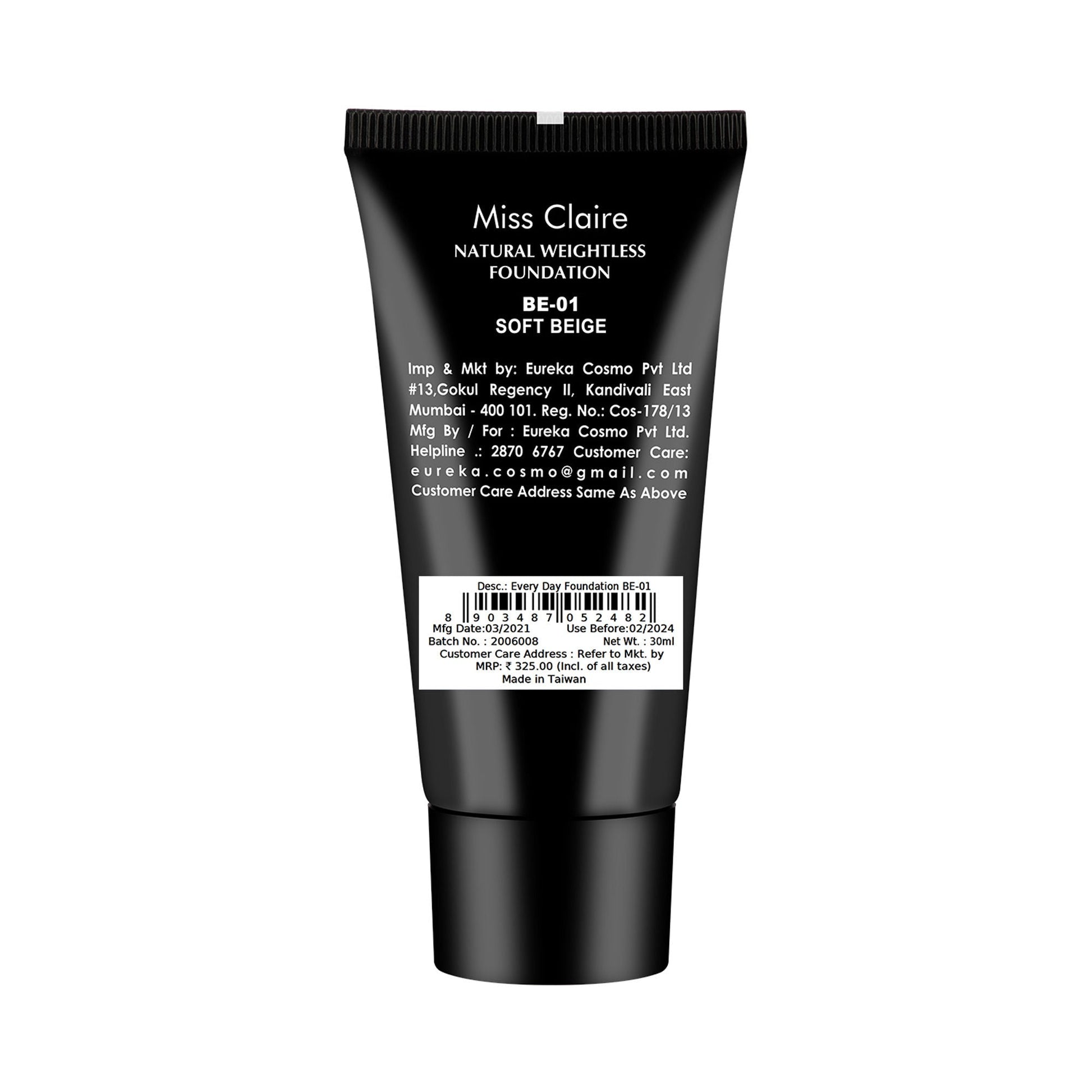 Miss Claire Everyday Foundation - Be-01 Soft Beige