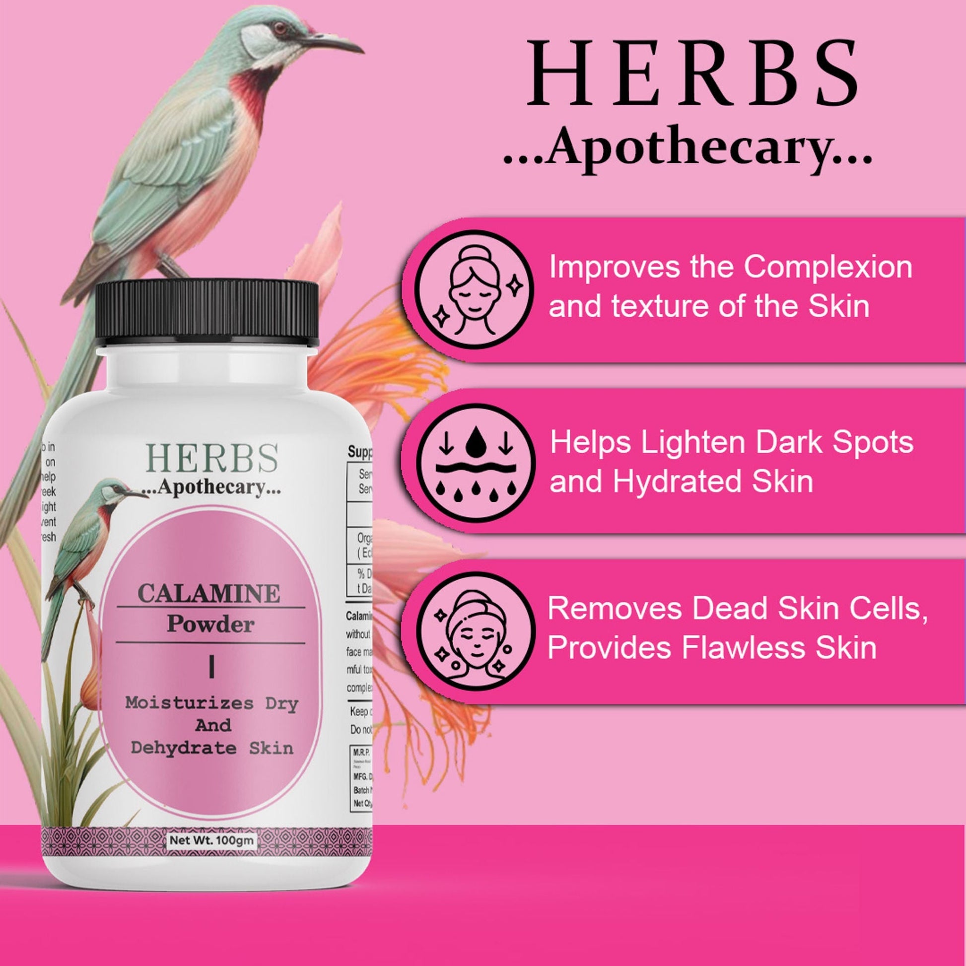 Zenvista Herbs Apothecary Calamine Powder For Moisturize Dry And Dehydrate Skin  Grab2Buy Zenvista Grab2Buy