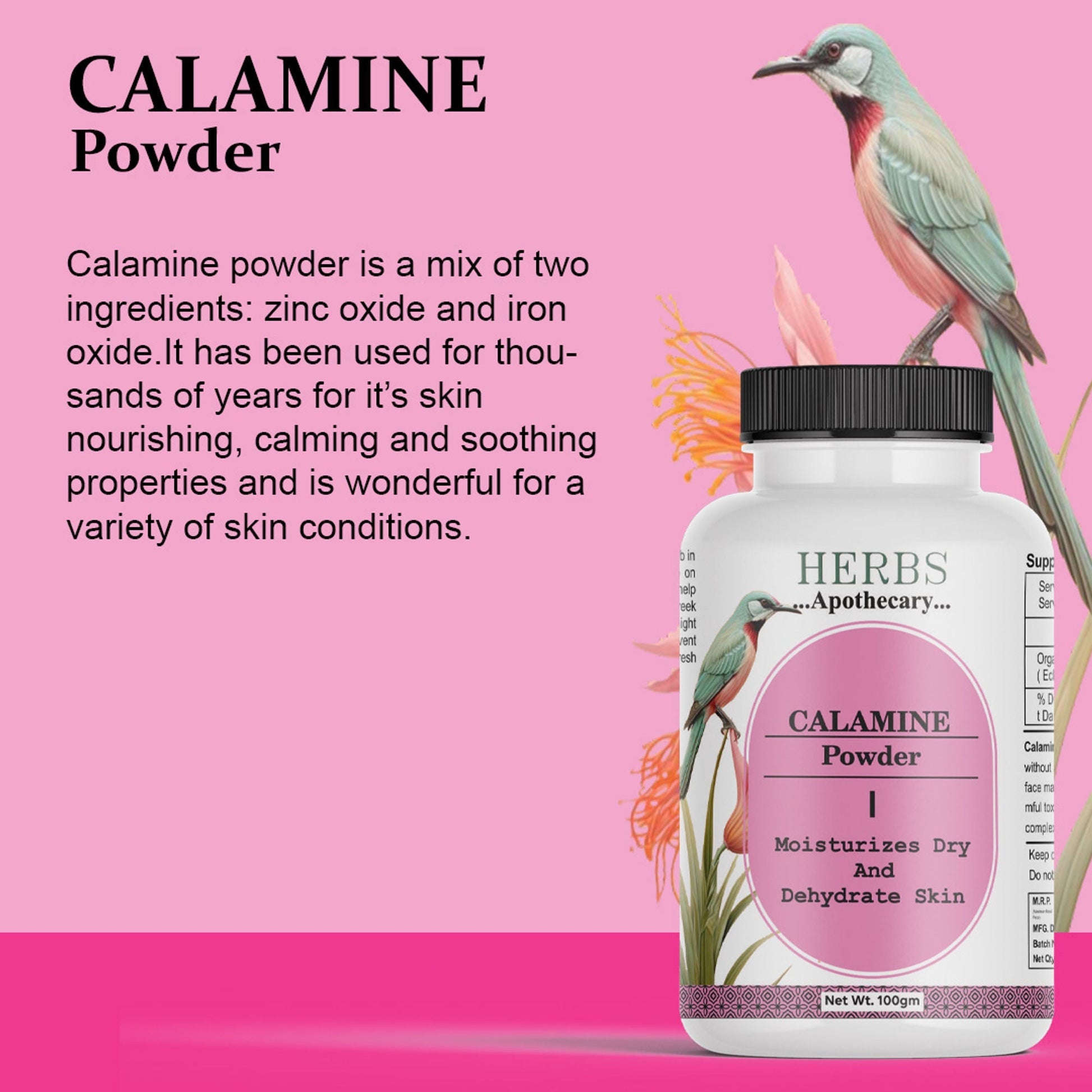 Zenvista Herbs Apothecary Calamine Powder For Moisturize Dry And Dehydrate Skin  Grab2Buy Zenvista Grab2Buy
