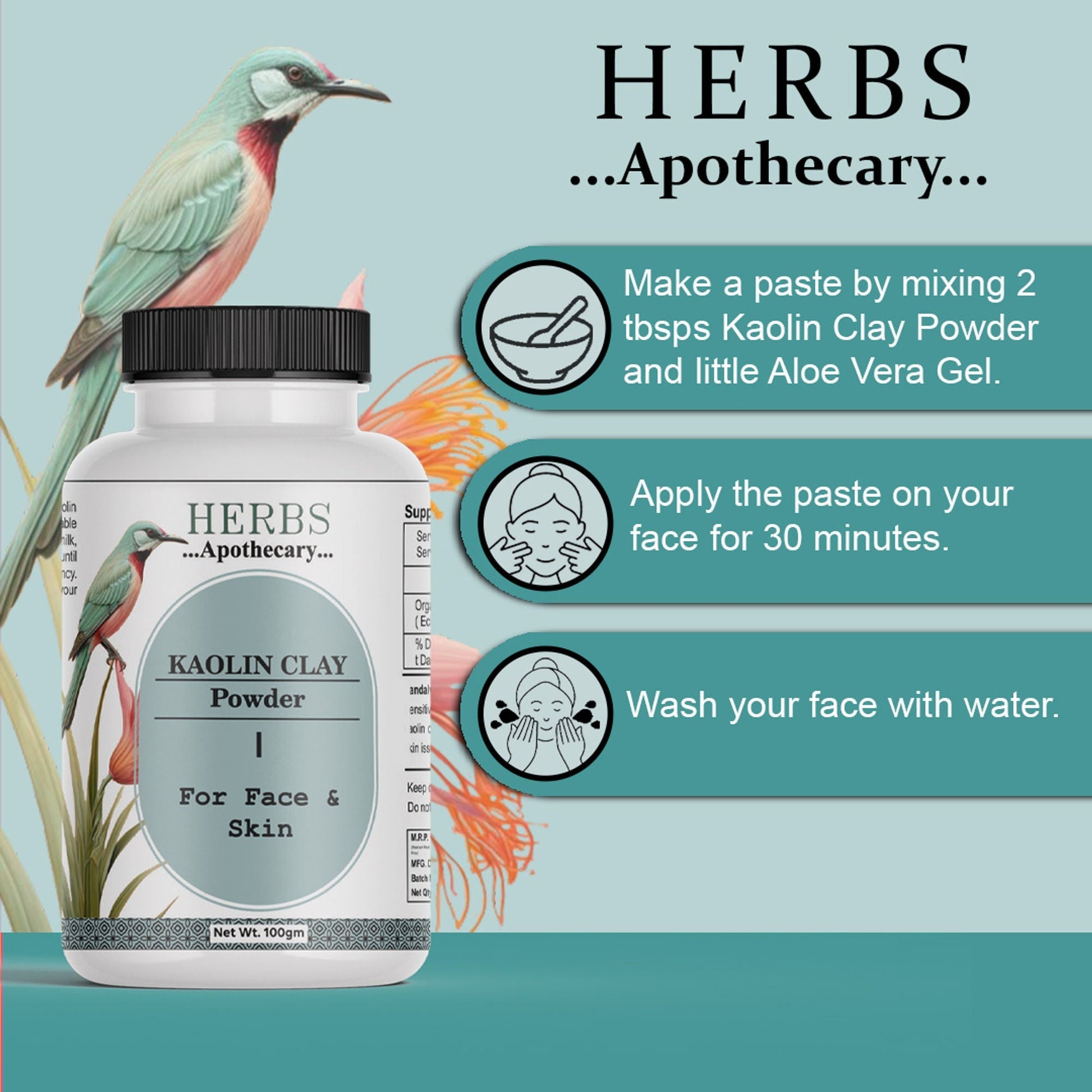 Zenvista Herbs Apothecary Kaolin Clay Powder For Face And Skins  Grab2Buy Zenvista Grab2Buy