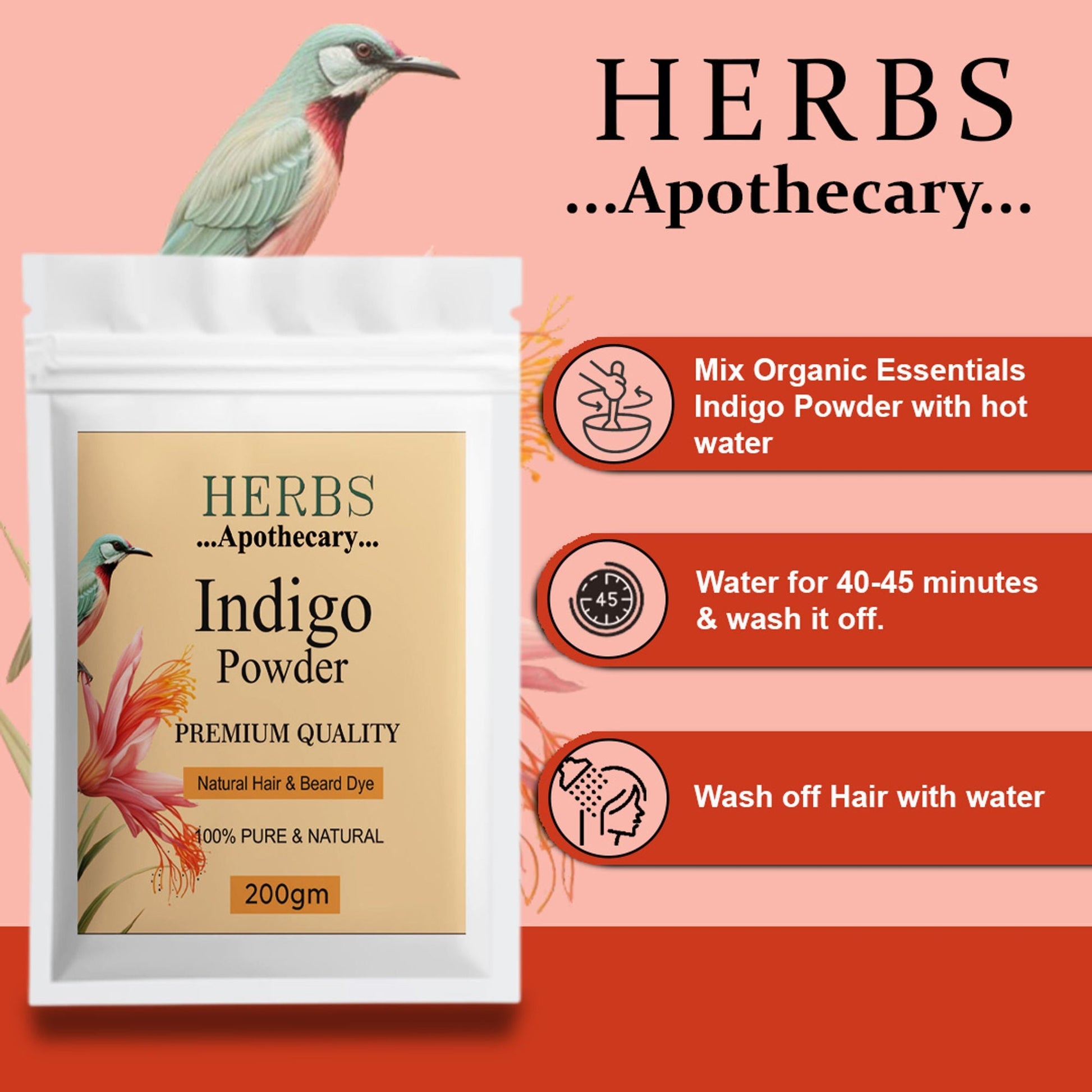 Zenvista Herbs Apothecary Indigo Powder For Natural Hair And Beard Dyes  Grab2Buy Zenvista Grab2Buy