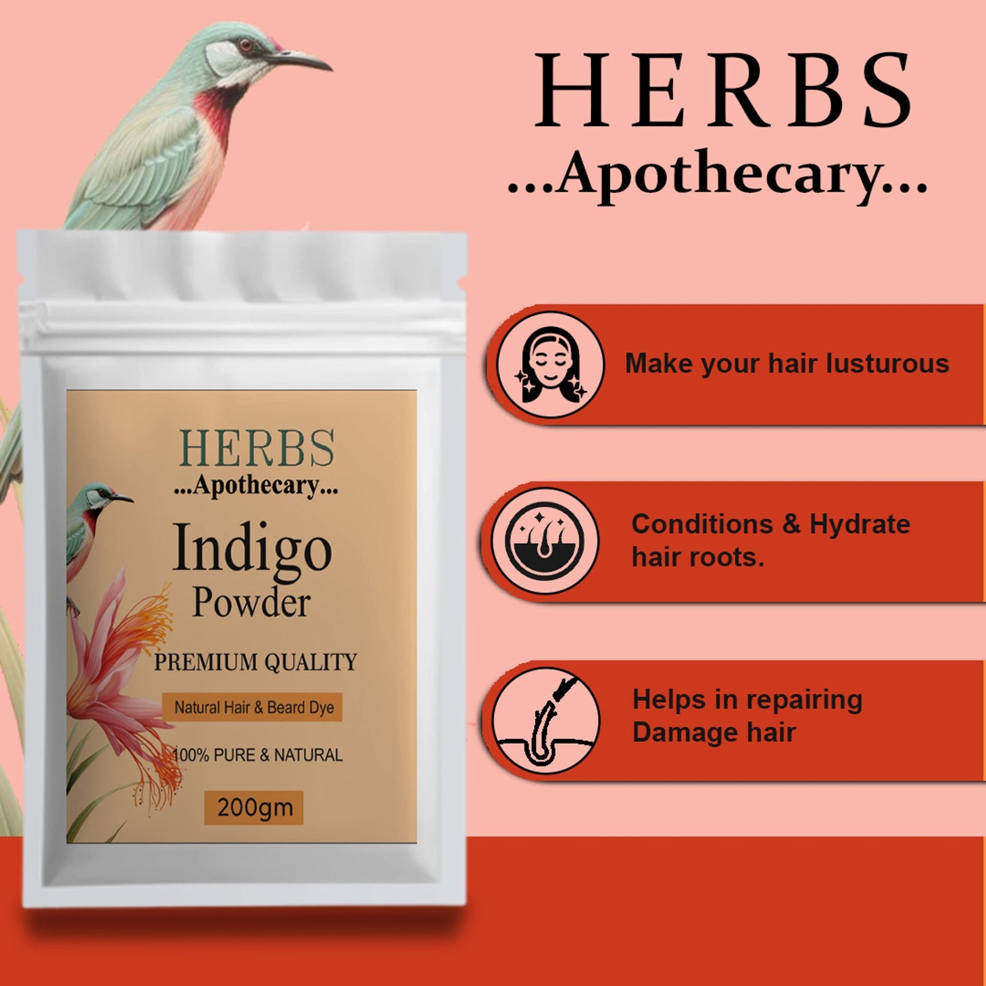 Zenvista Herbs Apothecary Indigo Powder For Natural Hair And Beard Dyes  Grab2Buy Zenvista Grab2Buy