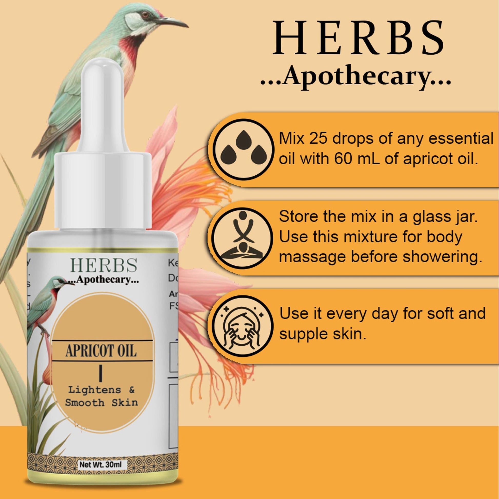 Zenvista Herbs Apothecary Apricot Oil For Skin Care And Hair Care  Grab2Buy Zenvista Grab2Buy