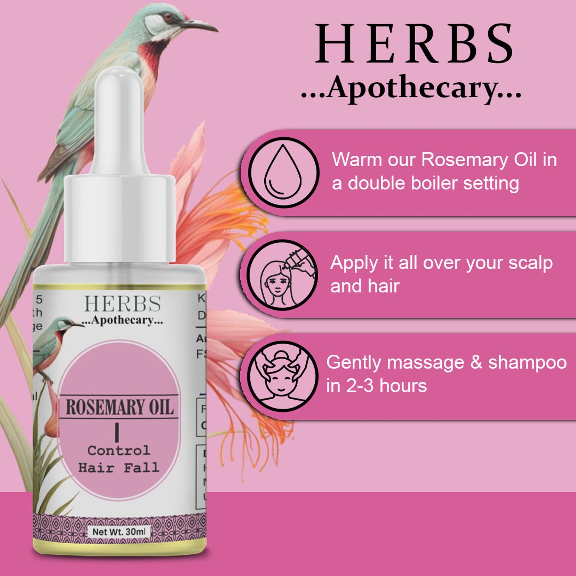 Zenvista Herbs Apothecary Rosemary Oil For Control Hair Fall  Grab2Buy Zenvista Grab2Buy