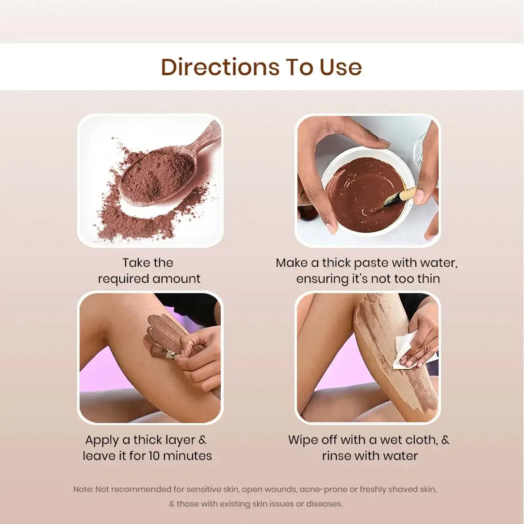 The Wellness Shop Chocolate Hair Removal Powder  Grab2Buy The Wellness Shop Grab2Buy