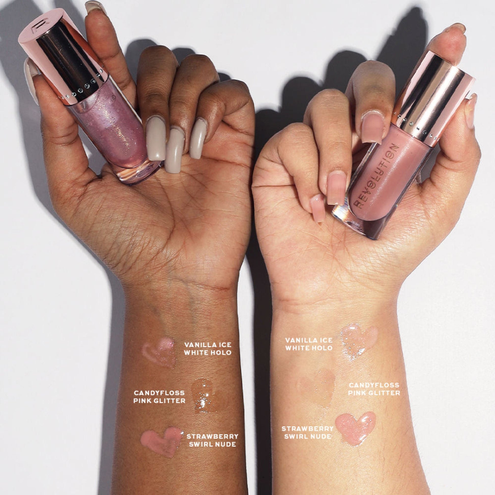 Makeup Revolution Y2K Baby Sweet Bomb Lip Gloss - Candyfloss Pink Glitter