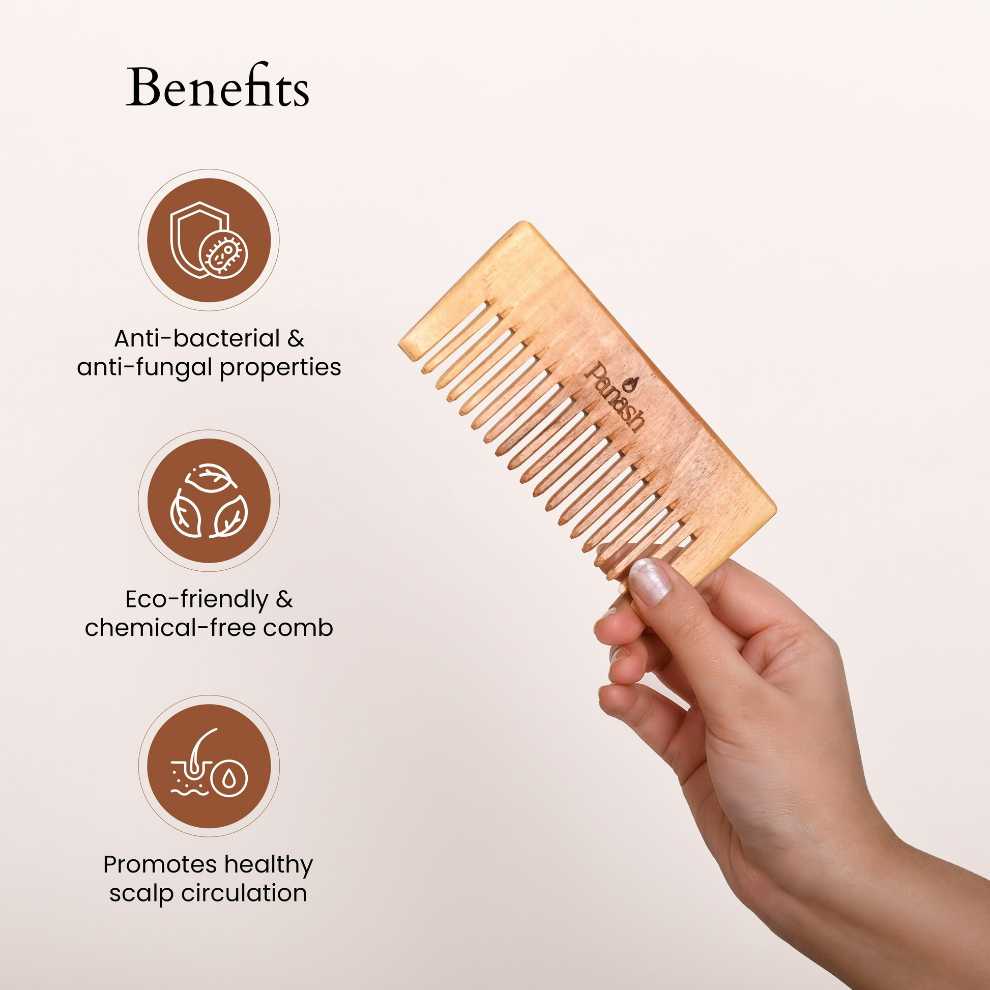 Panash Prasadana Neem Hair Comb 