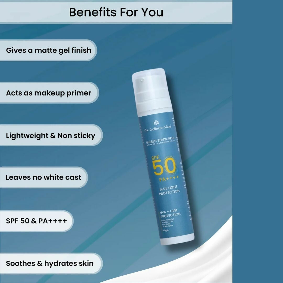 The Wellness Shop Unseen Sunscreen  Grab2Buy The Wellness Shop Grab2Buy