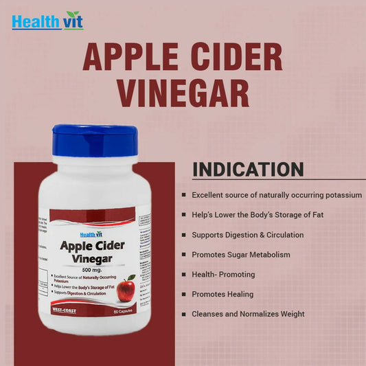 Healthvit Apple Cider Vinegar Capsules - Grab2buy